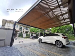 หลังคาโรงจอดรถแบบ Knockdown จาก ROOVTECT