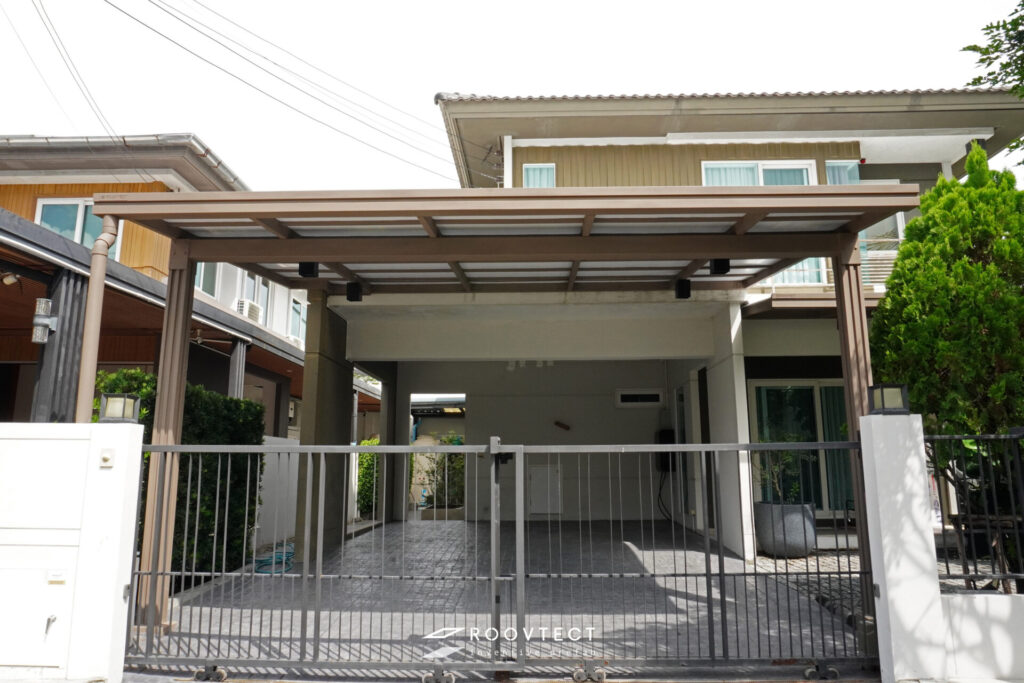 หลังคาโรงรถไวนิล โรงจอดรถไวนิล จาก ROOVTECT