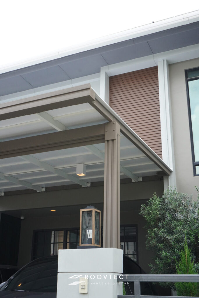 หลังคาโรงรถไวนิล โรงจอดรถไวนิล จาก ROOVTECT